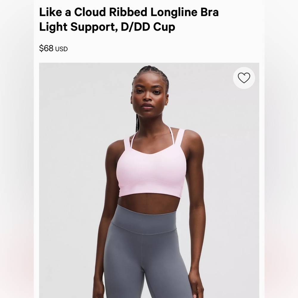 LULULEMON | like a cloud longline ribbed bra - Picture 3 of 16